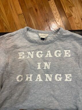 Engage In Change Grey Graphic Sweatshirt